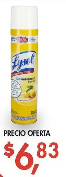 Supermaxi Spray DEsinfectante Flores de Lima y Limón Lysol 360ml oferta