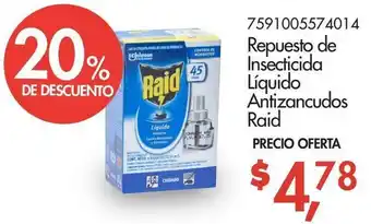 Supermaxi Repuesto de Insecticida Líquido Antizancudos Raid oferta