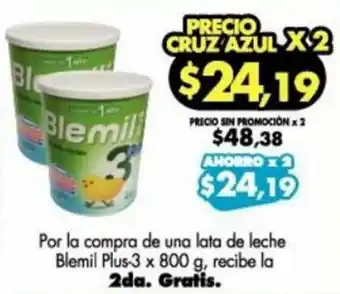 Farmacias Cruz Azul Leche Blemil Plus 3 x 800g oferta