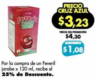 Farmacias Cruz Azul Feveril Jarabe x 120ml oferta