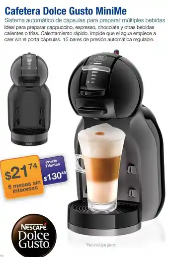 TVentas Cafetera Dolce Gusto MiniMe oferta