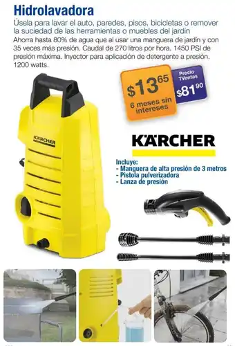 TVentas Hidrolavadora Kärcher oferta