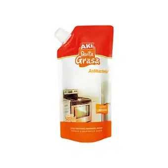 Akí AK.QUITA GRASA ANTIBACTERIAL DOY PACK 500ml oferta