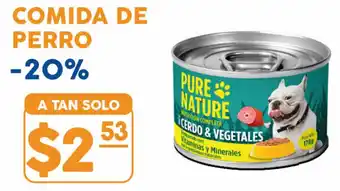 Coral Hipermercados Pure Nature Cerdo & Vegetable 170g oferta