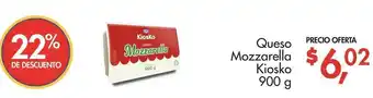Supermaxi Queso Mozzarella Kiosko 900g oferta