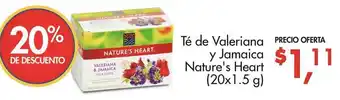 Té de Valeriana y Jamaica Nature's Heart 20x1,5g