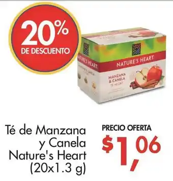Té de Manzana y Canela Nature's Heart 20x1,3g