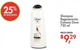 Supermaxi Shampoo Regeneración Extrema Dove 750ml oferta