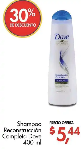 Supermaxi Shampoo Reconstrucción Copleta Dove 400ml oferta