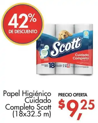 Supermaxi Papel Higiénico Cuidado Completo Scott 18x32.5m oferta