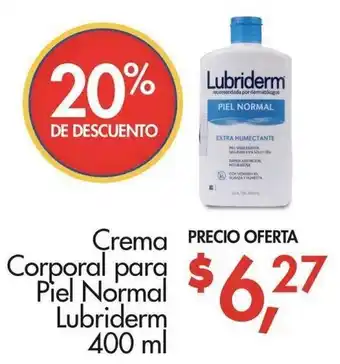 Supermaxi Crema Corporal para Piel Normal Lubriderm 400ml oferta
