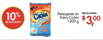 Detergente en Polvo Ciclón 1200g