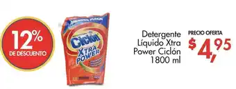 Supermaxi Detergente Líquido Xtra Power Ciclón 1800ml oferta