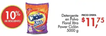 Supermaxi Detergente en Polvo Floral Xtra Power Ciclón 5000g oferta