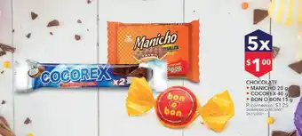 Tia Chocolate manicho 20g x 5 oferta