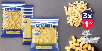 Tia Fideos cayambe 400g x 3 oferta