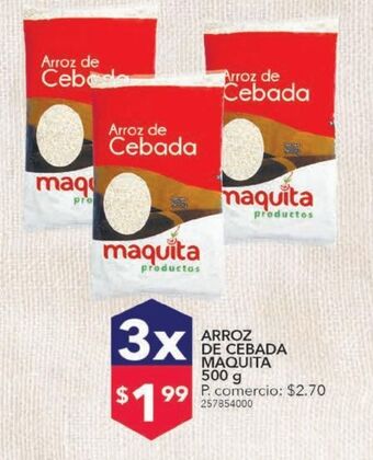 Tia Arroz de cebada maquita 500g x 3 oferta