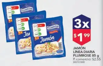 Tia Jamón plumrose 85g x 3 oferta
