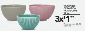 Tia Tazón de ceramica home club 10cm x 3 oferta