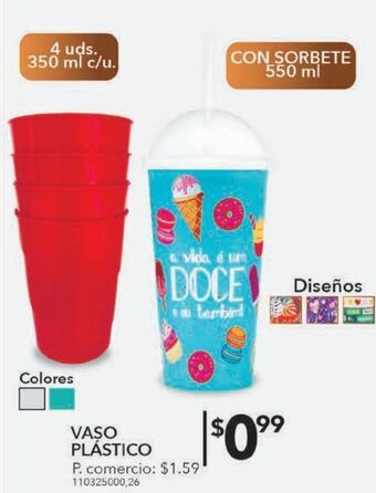 Tia Vaso plastico oferta
