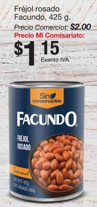 Fréjol Rosado Facundo 425g