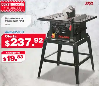 Sierra de Mesa 10" 1600W