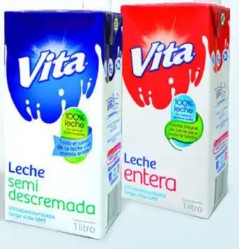 Tia Leche Vita Entera o Semidescremada Tetrabrik 1L oferta