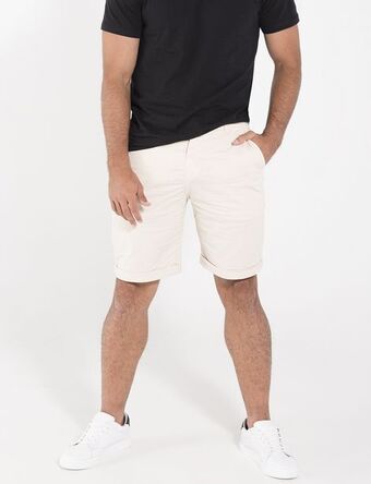 Moda RM Bermuda llana con doblez oferta