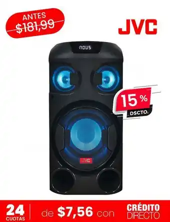 Moda RM Parlante bluetooth jvc 78w negra oferta