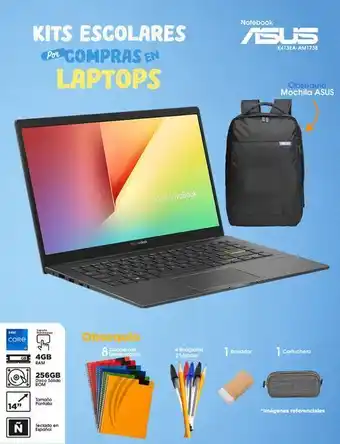 Moda RM Asus vivobook i3 256gb + kit escolar oferta