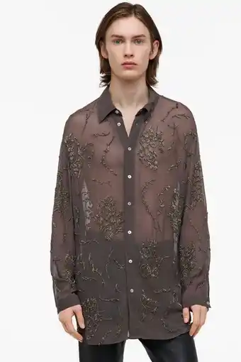 ZARA Camisa abalorios bordados limited edition oferta