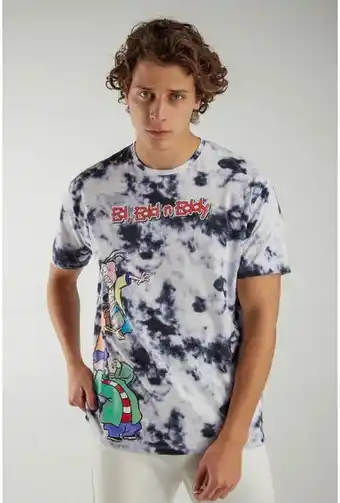 Koaj Camiseta tie dye manga corta estampado de ed, edd y eddy. oferta