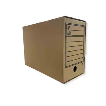 Caja de almacenamiento de archivos con tapa 37x15x26 cm