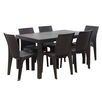 Pycca Combo mesa de comedor + 6 sillas corsa oferta