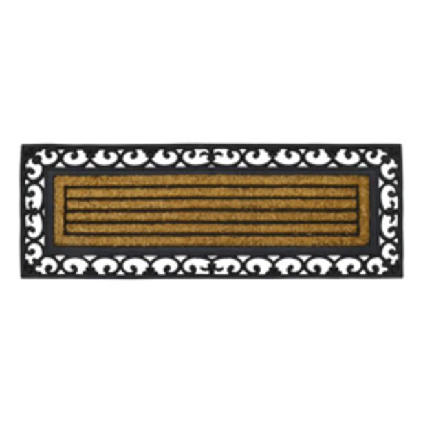 Boyacá Alfombra de piso con diseño decorativo calado de caucho y yute 120x45cm oferta