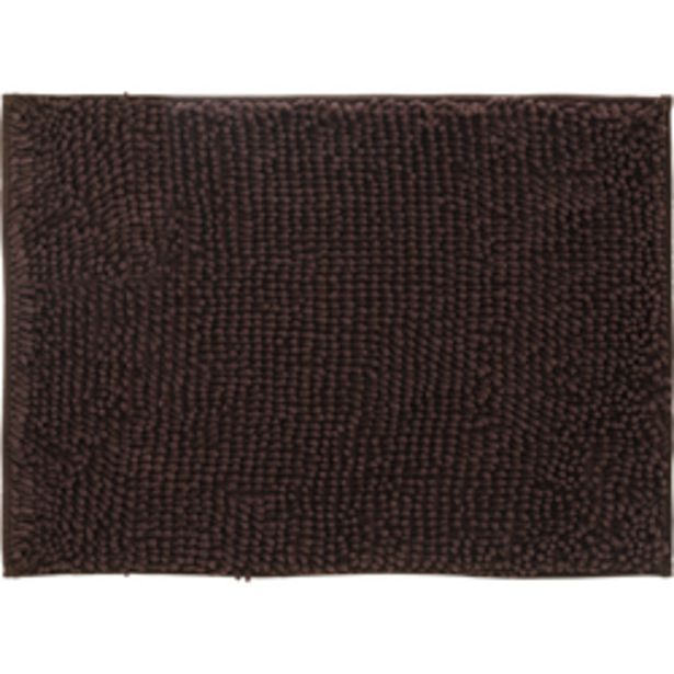 Boyacá Alfombra chenille café oscuro 50x70cm oferta