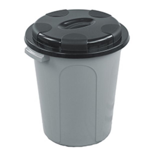Boyacá Tacho gris con tapa 42 litros plapasa oferta
