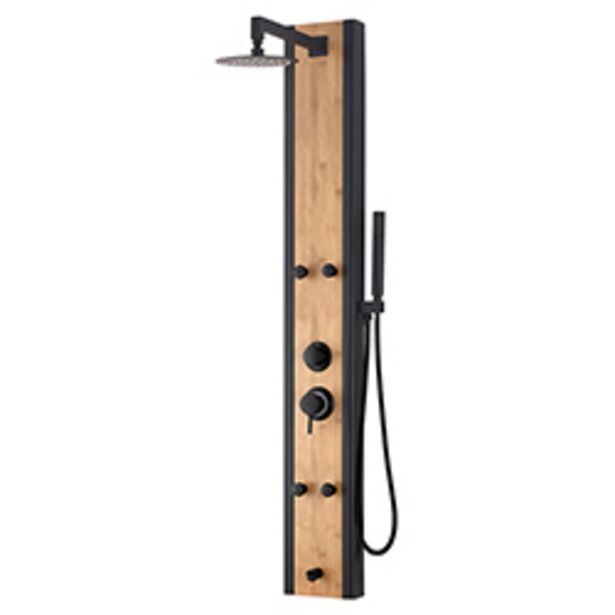 Boyacá Columna negra bambu 4 funciones 145x20cm vitta oferta