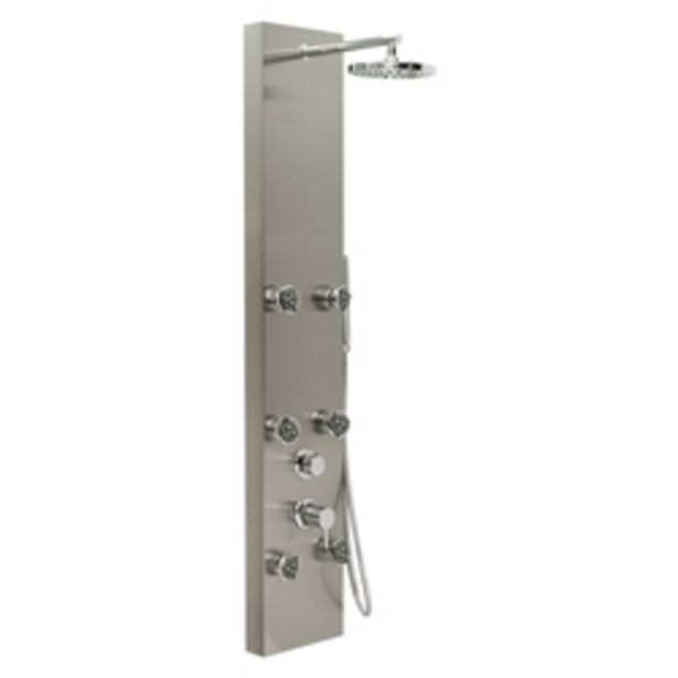 Boyacá Columna de acero inoxidable con 6 jets 150x27cm oferta