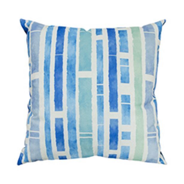 Boyacá Cojín rectángulos azul verde oferta