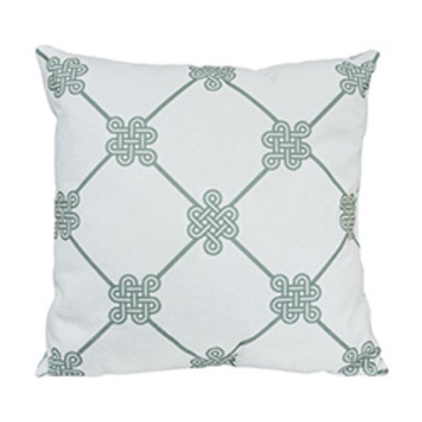 Boyacá Cojín blanco gris 45x45cm oferta