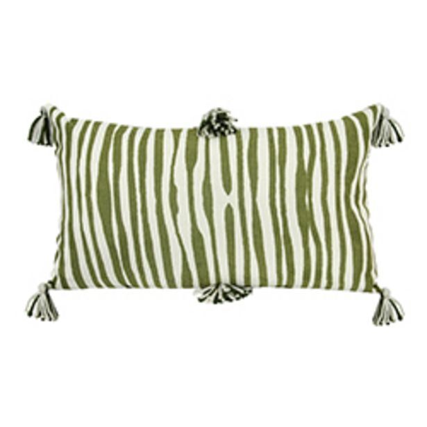 Boyacá Cojín verde zebra 30x50cm oferta