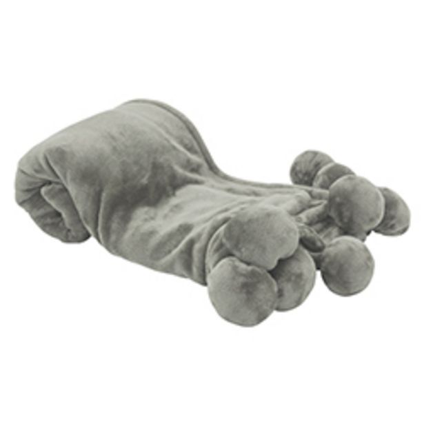 Boyacá Manta decorativa pompom throw gris oferta
