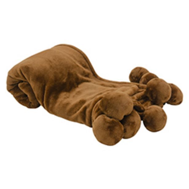 Boyacá Manta decorativa pompom throw café oferta
