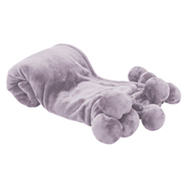 Boyacá Manta decorativa pompon mauve 1x150mt oferta