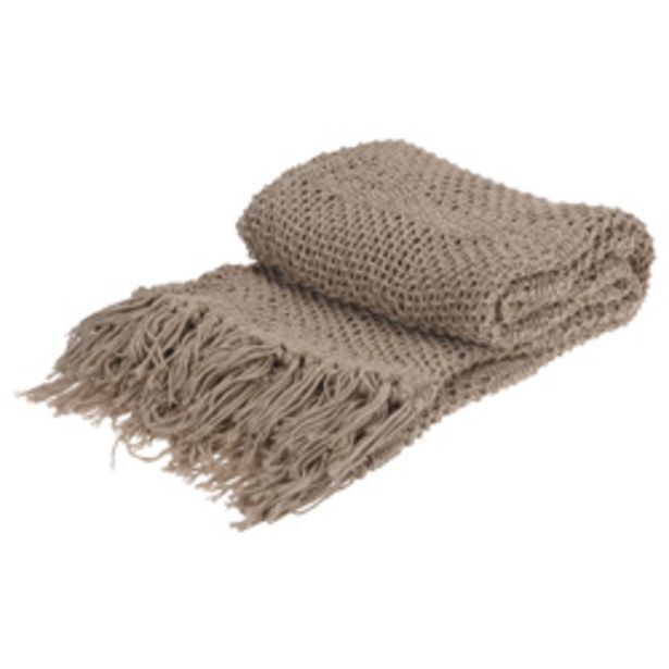 Boyacá Manta tejida beige oferta
