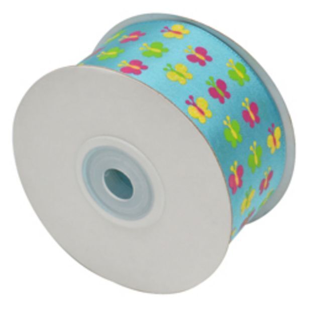 Boyacá Cinta turquesa con diseño de mariposa de 1.1/2"x10yds oferta