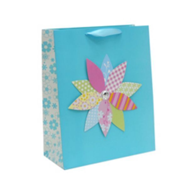 Boyacá Funda de regalo turquesa con flor oferta