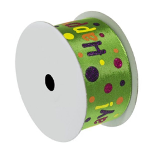 Boyacá Cinta happy bday verde 1.1/2"x10yd oferta