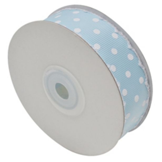 Boyacá Cinta celeste con puntos blancos de 7/8"x10yds oferta